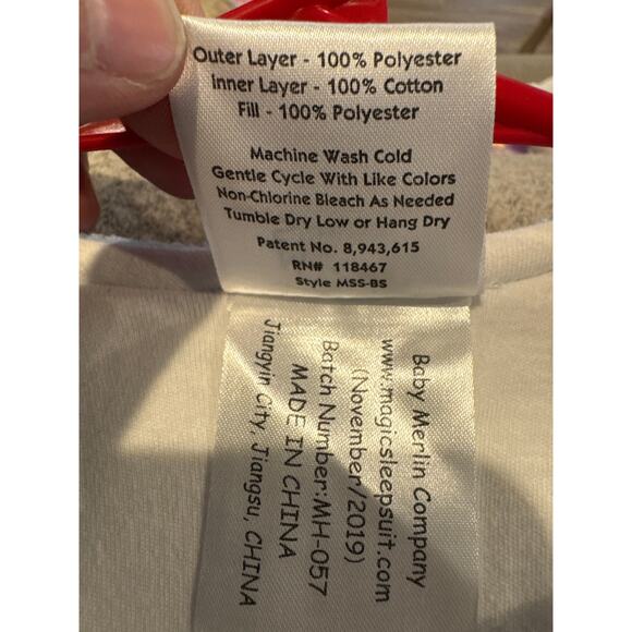 Baby Blue Kids Pajamas Sleep Sack - Picture 4 of 4